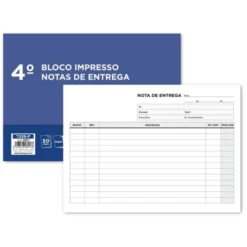 TALONARIO LIDERPAPEL ENTREGAS CUARTO APAISADO 229 DUPLICADO -TEXTO EN PORTUGUES