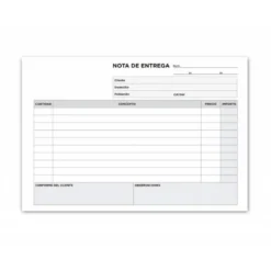 Talonario liderpapel entregas cuarto original y copia t229 apaisado