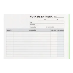 TALONARIO LIDERPAPEL ENTREGAS OCTAVO APAISADO 228 DUPLICADO -TEXTO EN PORTUGUES