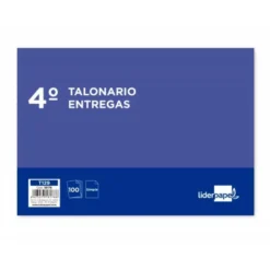 Talonario liderpapel entregas cuarto original t129 apaisado