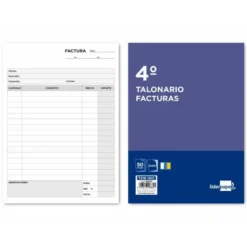 Talonario liderpapel facturas cuarto original y copia t216 con i.G.I.C