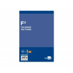 Talonario liderpapel facturas folio original y copia t223 con i.V.A. Texto en catalan