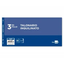 Talonario liderpapel inquilinato 3/fº original y copia t207 con codiciones e I.V.A.