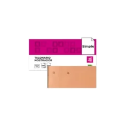 Talonario liderpapel mostrador 50x110 mm tl10 naranja con matriz