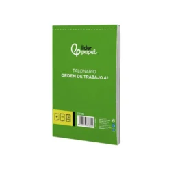 Talonario liderpapel orden de trabajo cuarto original y copia t255