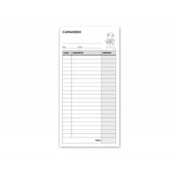 Talonario liderpapel camarero 3/fº original t114