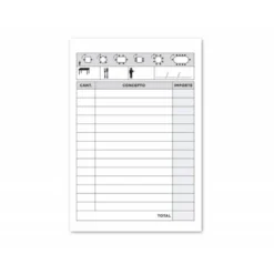 Talonario liderpapel camarero 8º original y copia t280