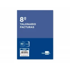 Talonario liderpapel facturas 8º original y 2 copias t300 con i.V.A.