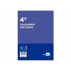 Talonario liderpapel facturas cuarto original y copia t217 sin i.V.A.