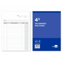 Talonario liderpapel multiusos cuarto original y copia t299