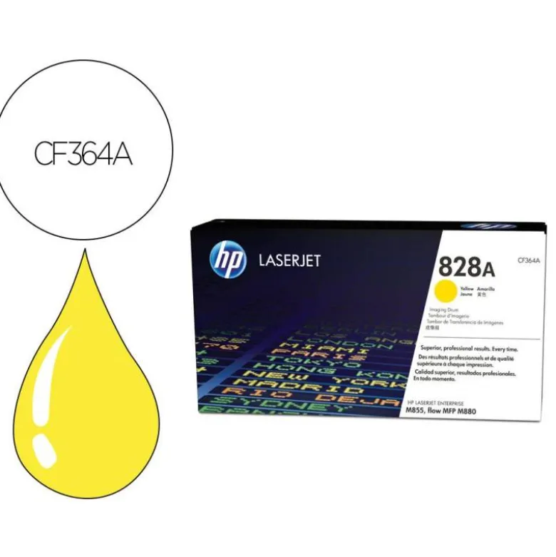 TAMBOR HP 828A LASERJET M850 SERIES / M880 AMARILLO 30000 PAGINAS