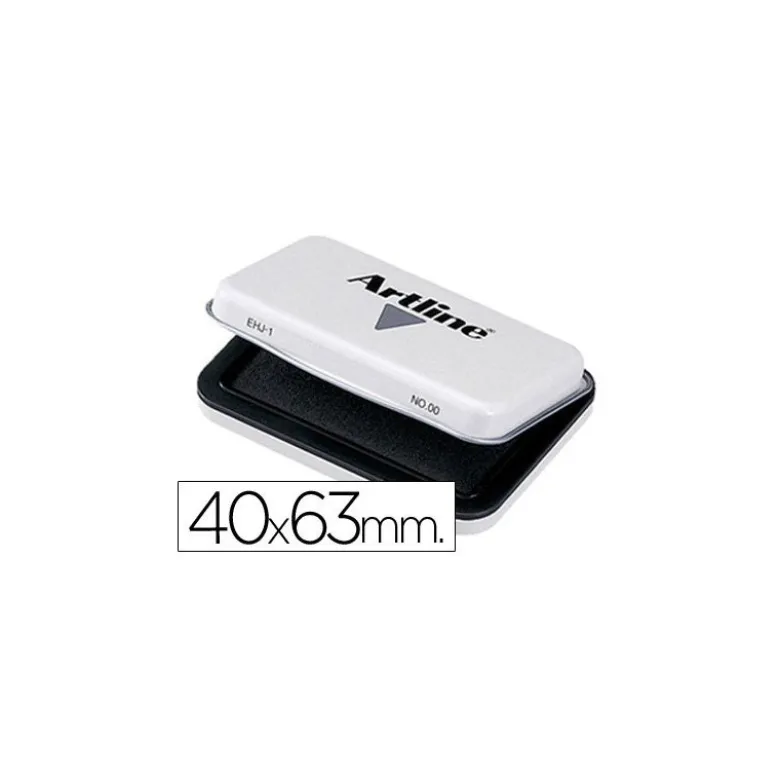 Tampon artline nº00 color negro 40x63 mm
