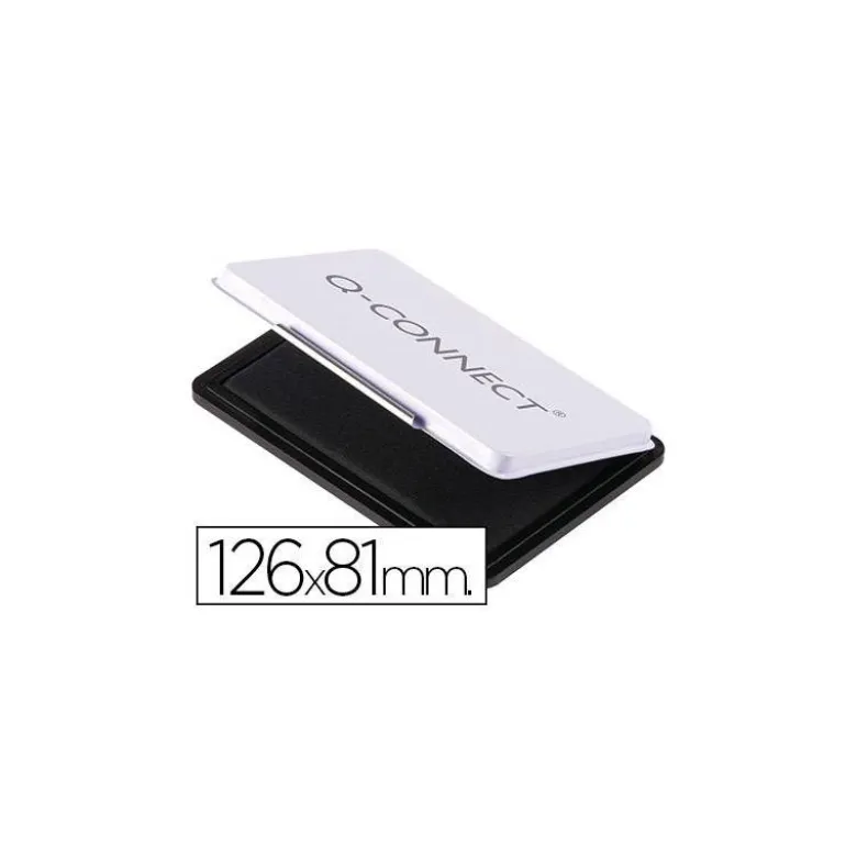 Tampon Q-Connect Nº 1 Color Negro 126x81mm
