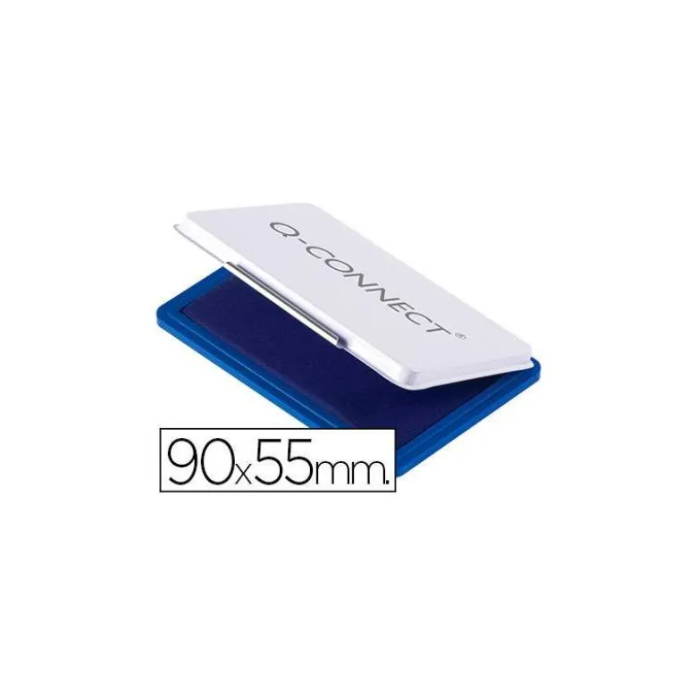 Tampon Q-Connect Nº 3 Color Azul 90x55mm