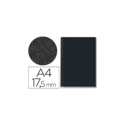 Tapa de Encuadernación Cartón Leitz DIN A4 Negra 175 hojas