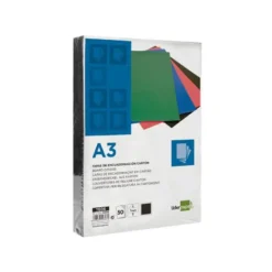 Tapa de Encuadernacion Carton Liderpapel DIN A3 Negra 1mm pack 50 uds