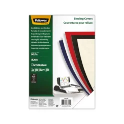 Tapa de Encuadernacion Carton Fellowes DIN A4 Color Negro 250 micras pack 100 uds