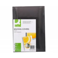 Tapa de Encuadernacion Carton Q connect Din A4 Negro 250gr pack 100 uds