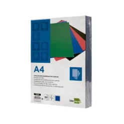 Tapa de Encuadernacion Carton Liderpapel DIN A4 Azul 1mm pack 50 uds