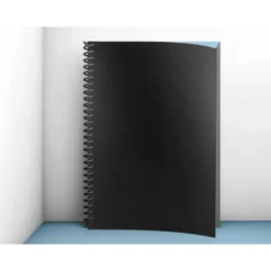 Tapa de Encuadernacion Polipropileno Liderpapel DIN A4 Negra 0.5mm pack 100 uds