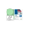 Tapa de Encuadernacion Polipropileno Rayado Liderpapel DIN A4 Verde 0.5mm pack 100 uds