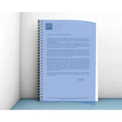 Tapa de Encuadernacion Polipropileno Liderpapel Din A4 azul Opaco 0,5 mm pack 100 uds