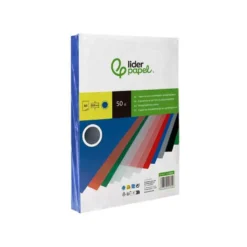Tapa de Encuadernacion Polipropileno Liderpapel DIN A4 Azul 0.8mm pack 50 uds
