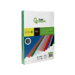 Tapa de Encuadernacion Polipropileno Liderpapel DIN A4 Color Verde 0,5 mm pack 100 uds