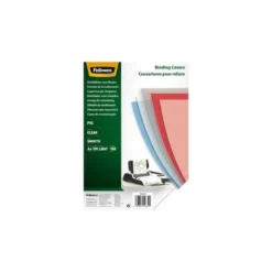 Tapa de Encuadernacion PVC Fellowes DIN A4 Color Transparente Cristal 180 micras pack 100 uds