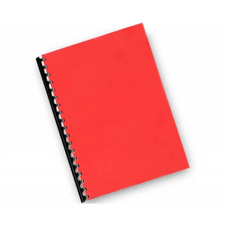 TAPA DE ENCUADERNACION Q-CONNECT PVC DIN A4 OPACA ROJO 180 MICRAS CAJA 100 UNIDADES