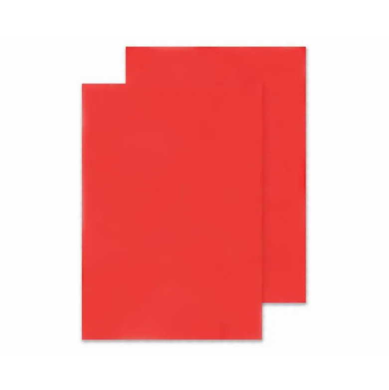 TAPA DE ENCUADERNACION Q-CONNECT PVC DIN A4 OPACA ROJO 180 MICRAS CAJA 100 UNIDADES