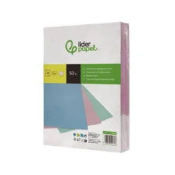 TAPA ENCUADERNACION LIDERPAPEL CARTON DIN A4 1 MM ROSA PAQUETE DE 50 UNIDADES