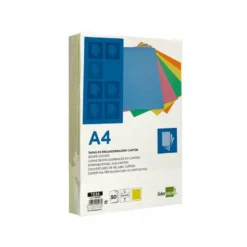TAPA ENCUADERNACION LIDERPAPEL CARTON A4 0,9MM AMARILLO FLUOR PAQUETE DE 50 UNIDADES