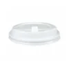 TAPA PARA VASO BUNZL 280 ML POLIESTIRENO CON ORIFICIO PAQUETE DE 100 UNIDADES