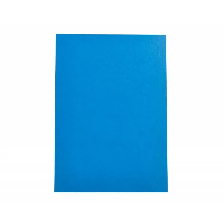 TAPA ENCUADERNACION LIDERPAPEL CARTON DIN A4 0,9MM AZUL FLUOR PAQUETE DE 50 UNIDADES