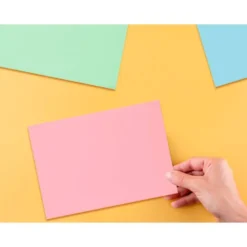 TARJETA LIDERPAPEL PARA ESTUDIAR LISA CARTULINA DE COLORES 170 GR/M2 100X150MM PAQUETE DE 200 UNIDADES