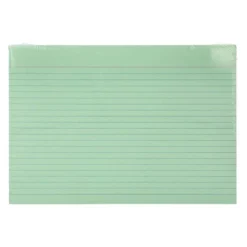 TARJETA LIDERPAPEL PARA ESTUDIAR RAYADA CARTULINA DE COLORES 170 GR/M2 125X200MM PAQUETE DE 200 UNIDADES