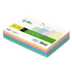 TARJETA LIDERPAPEL PARA ESTUDIAR LISA CARTULINA DE COLORES 170 GR/M2 160X220MM PAQUETE DE 200 UNIDADES