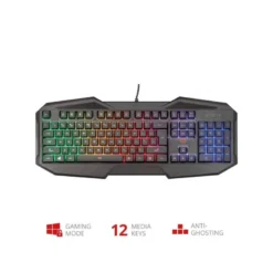 Teclado gaming con cable 1,4 m Marca Trust Gxt 830-RW Avonn Iluminación Rainbow