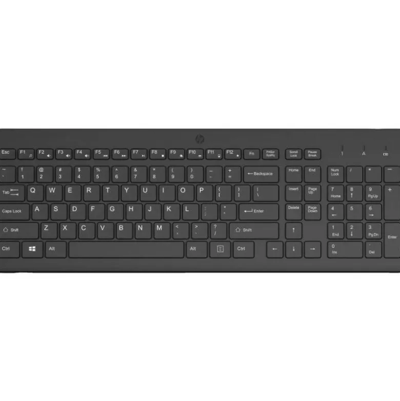 TECLADO HP 225 INALAMBRICO QWERTY COLOR NEGRO