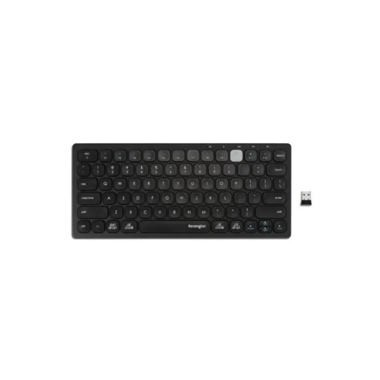 TECLADO KENSINGTON COMPACT INALAMBRICO DUAL USB 3.0 COLOR NEGRO 288X125X21 MM