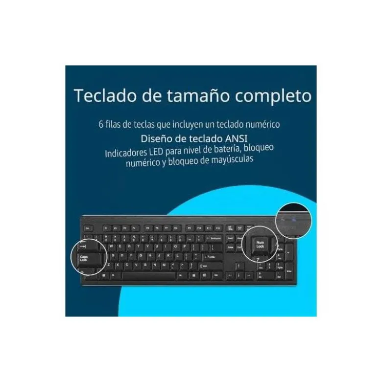 TECLADO KENSINGTON KB150 EQ INALAMBRICO COLOR NEGRO