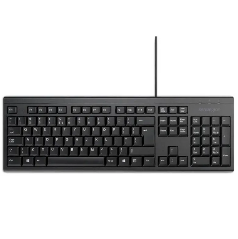 TECLADO KENSINGTON KB100 EQ CON CABLE 2400 DPI USB-A COLOR NEGRO