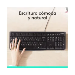 Teclado multimedia cable Logitech K120 1,5 m color Negro