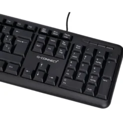 TECLADO Q-CONNECT CON CABLE 1,35 MT COLOR NEGRO