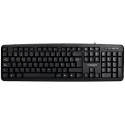 TECLADO Q-CONNECT CON CABLE 1,35 MT COLOR NEGRO