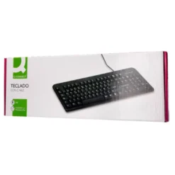 TECLADO Q-CONNECT NEGRO CON CABLE 1,5 M COMPATIBLE WINDOWS 95 / 98 / NT / ME / 2000 / XP / 7 / 8 / VISTA