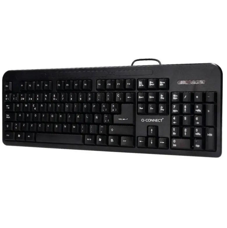 TECLADO Q-CONNECT NEGRO CON CABLE 1,5 M COMPATIBLE WINDOWS 95 / 98 / NT / ME / 2000 / XP / 7 / 8 / VISTA