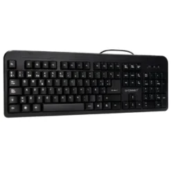 TECLADO Q-CONNECT NEGRO CON CABLE 1,5 M COMPATIBLE WINDOWS 95 / 98 / NT / ME / 2000 / XP / 7 / 8 / VISTA