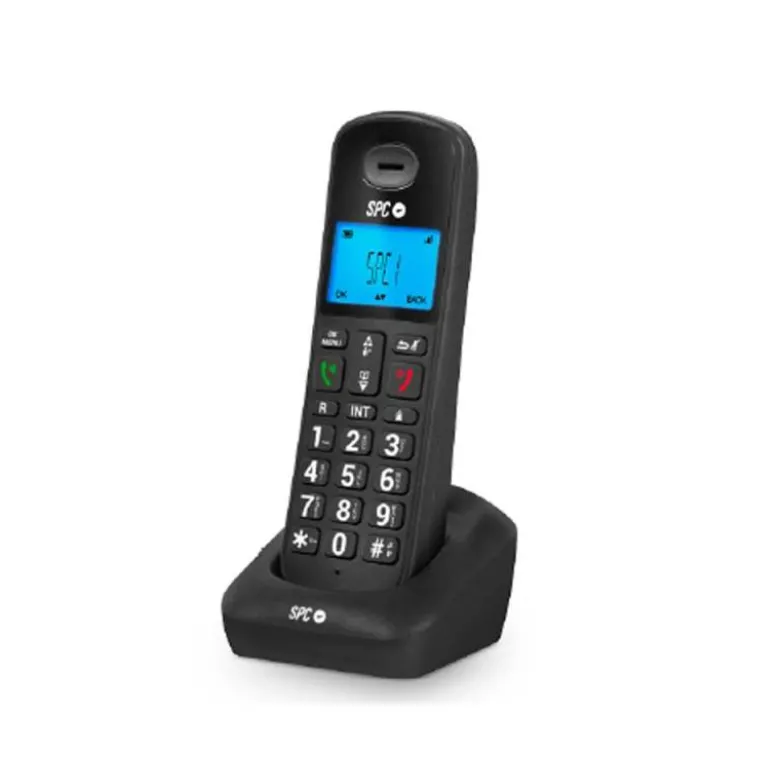 TELEFONO SPC INALAMBRICO DECT GOSSIP 2 PANTALLA RETROILUMINADA MODO ECO IDENTIFICADOR DE LLAMADAS
